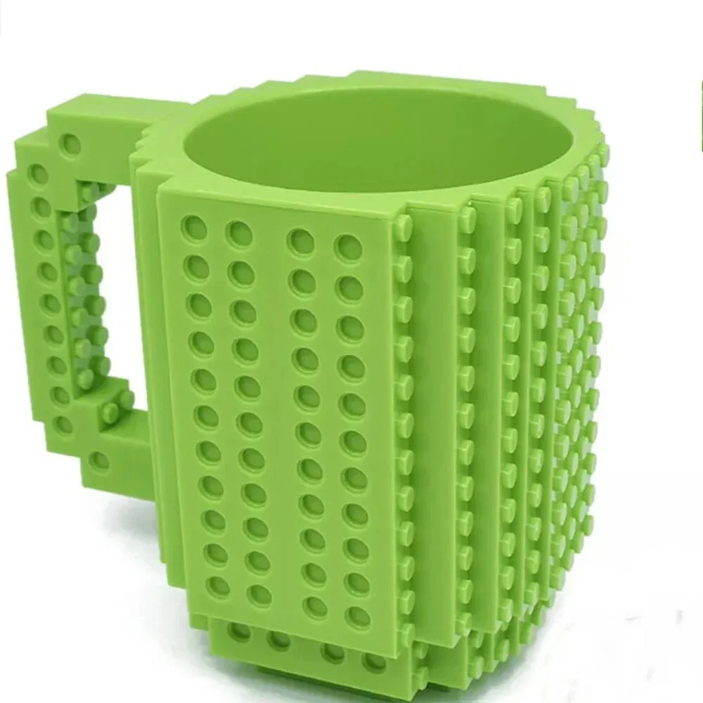 2 PIECE Creative Build-On Brick Mug Coffee Cup
